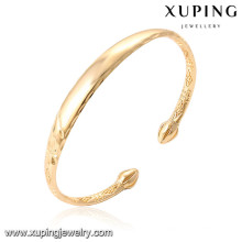 51575 Xuping nuevo diseño al por mayor 18k oro brazaletes del bebé